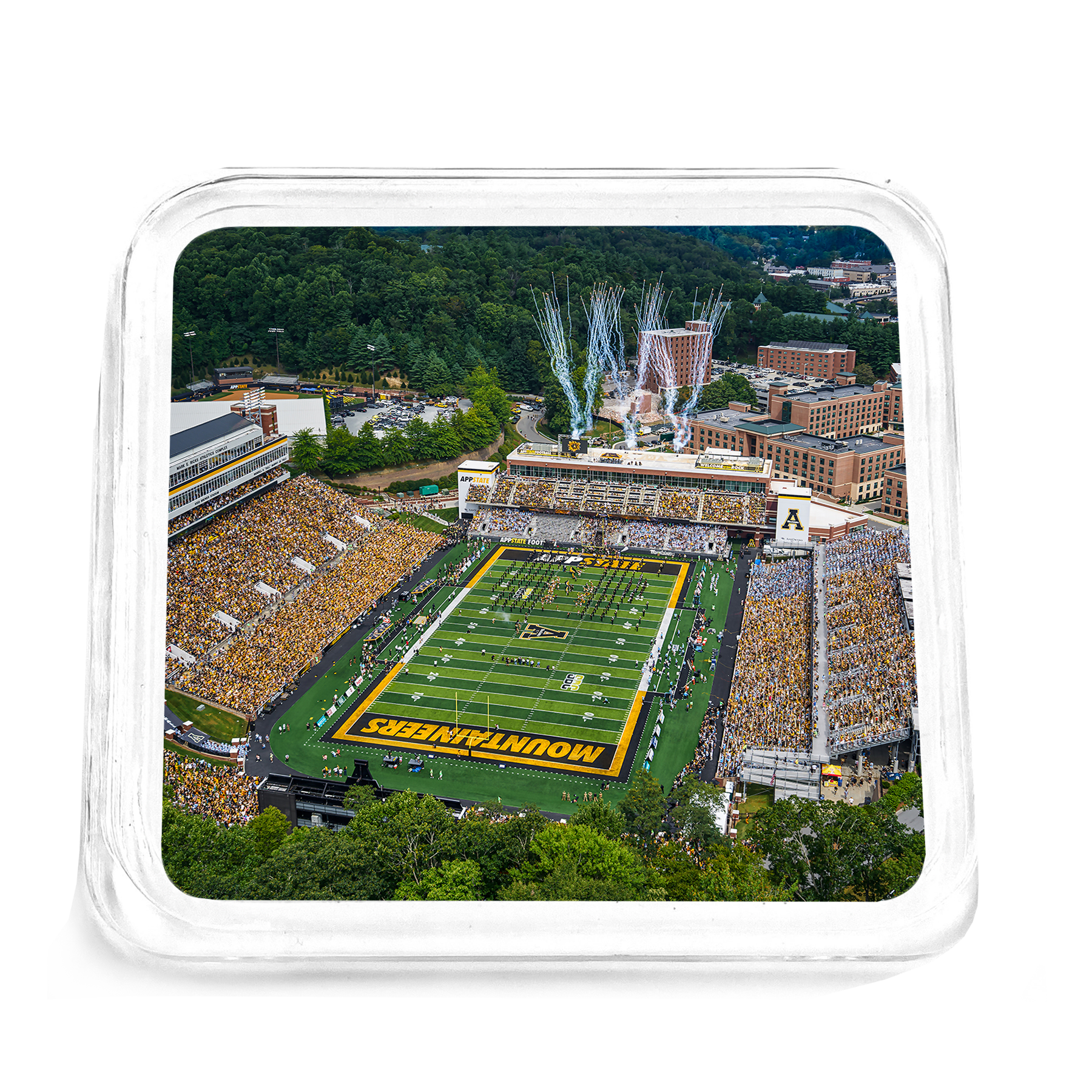 Appalachian State Mountaineers - Welcome to the Rock Drink Coaster - College Wall Art #Coaster