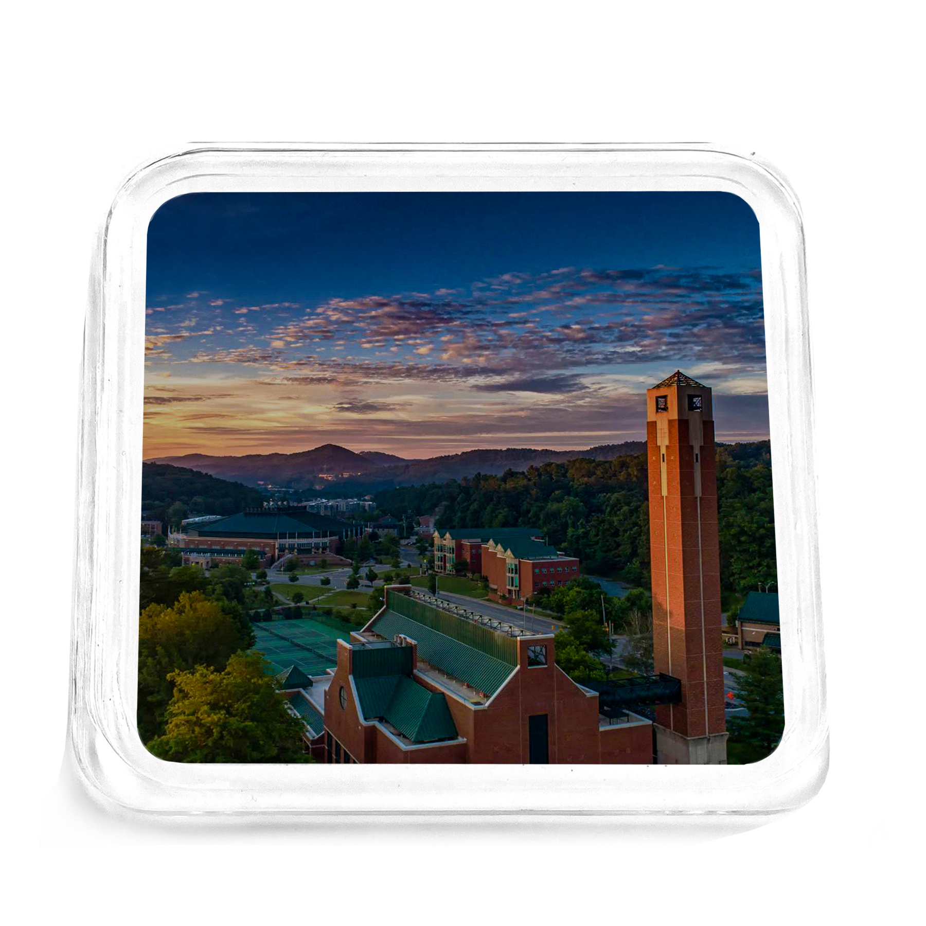 Appalachian State Mountaineers - Campus Sunset Drink Coaster - College Wall Art #Coaster