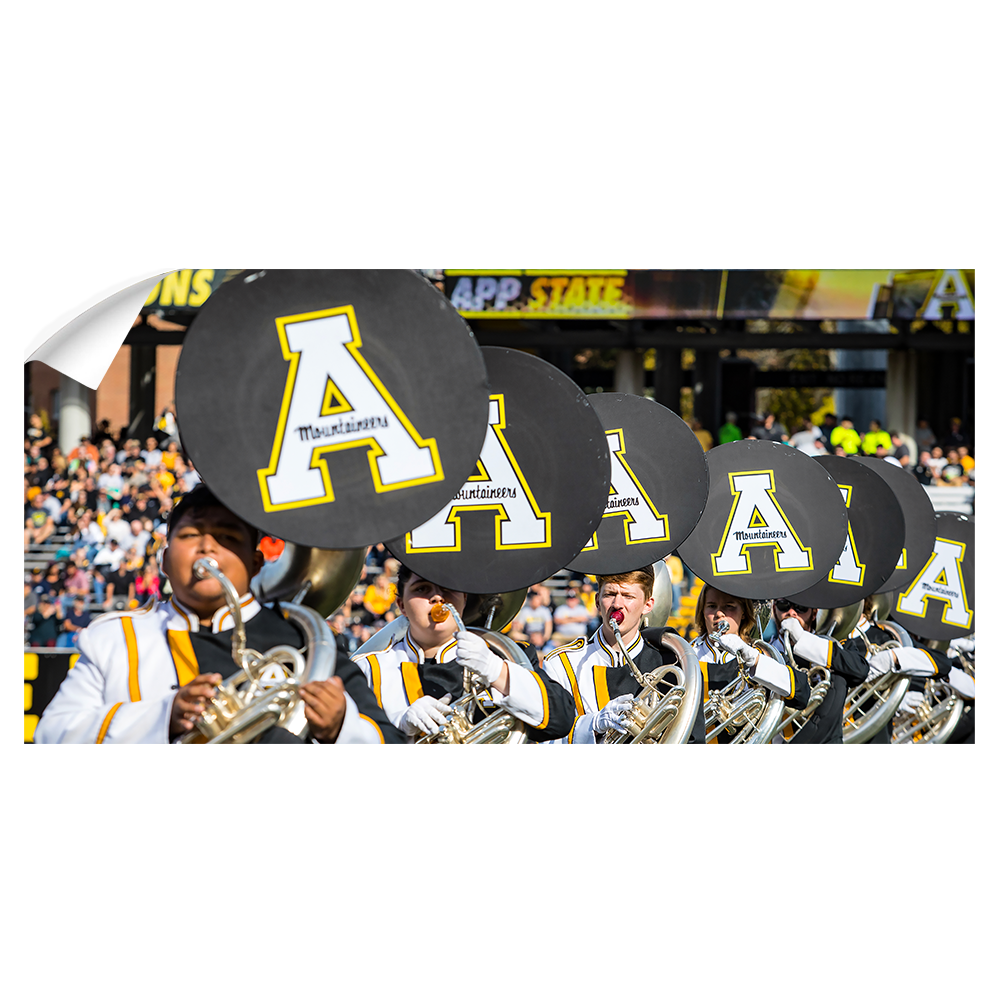 Appalachian State Mountaineers - Marching Mountaineers Panoramic - College Wall Art #Wall Decal