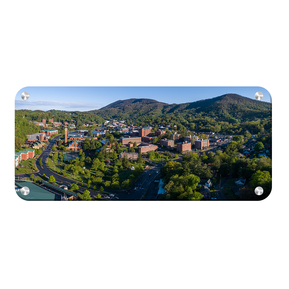 Appalachian State Mountaineers - Campus Aerial Panoramic - College Wall Art #Metal