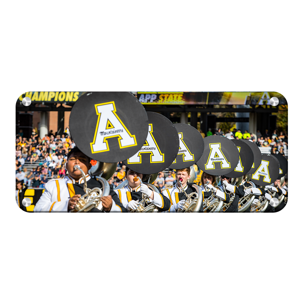 Appalachian State Mountaineers - Marching Mountaineers Panoramic - College Wall Art #Metal