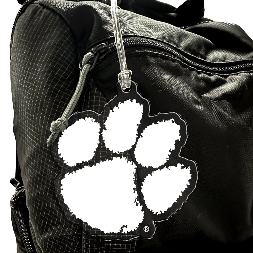 Clemson Tigers - Paw Mark White Ornament & Bag Tag