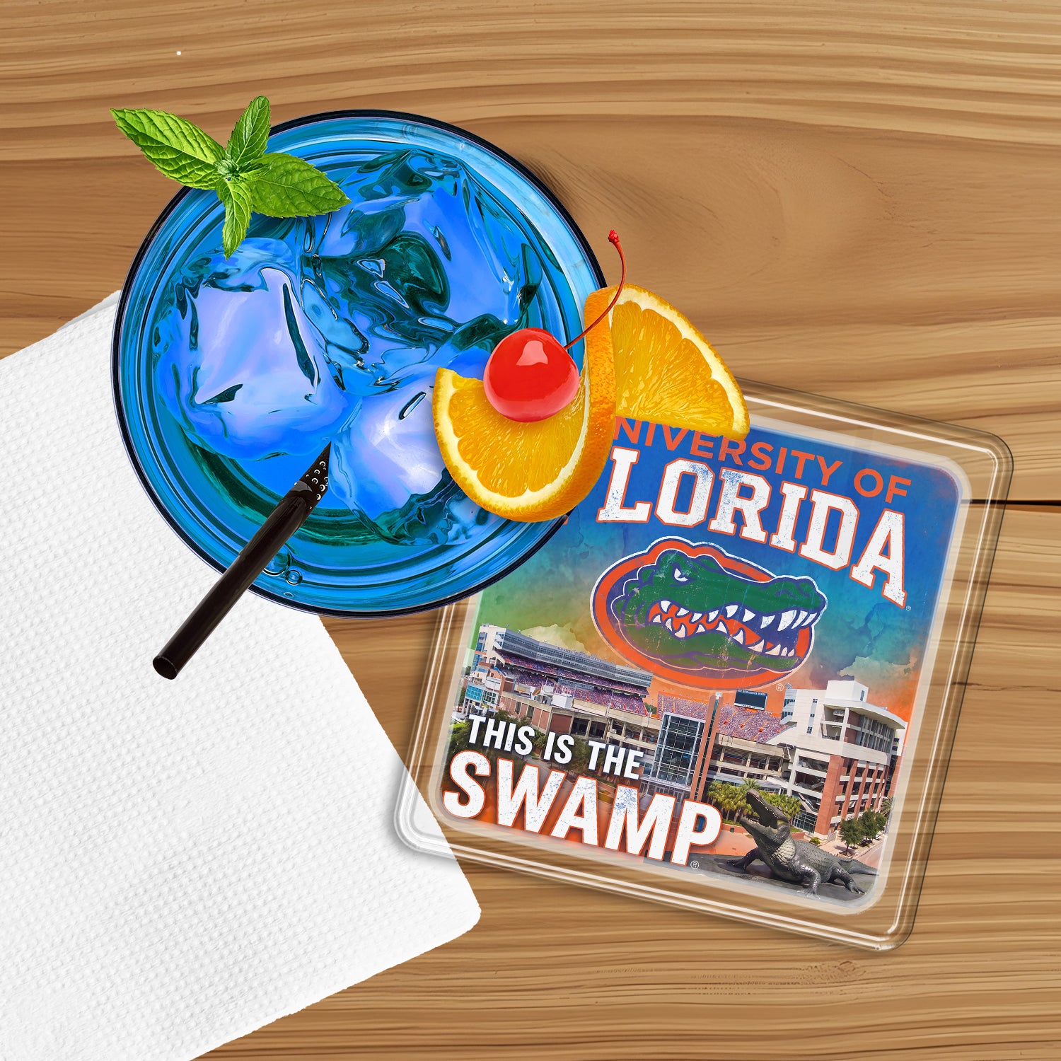Florida Gators - University of Florida This is the Swamp Drink Coaster