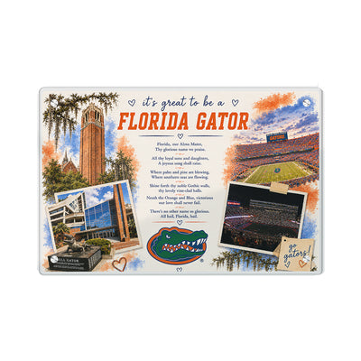Florida Gators - It's Great to be a Florida Gator Alma Mater - College Wall Art #Acrylic