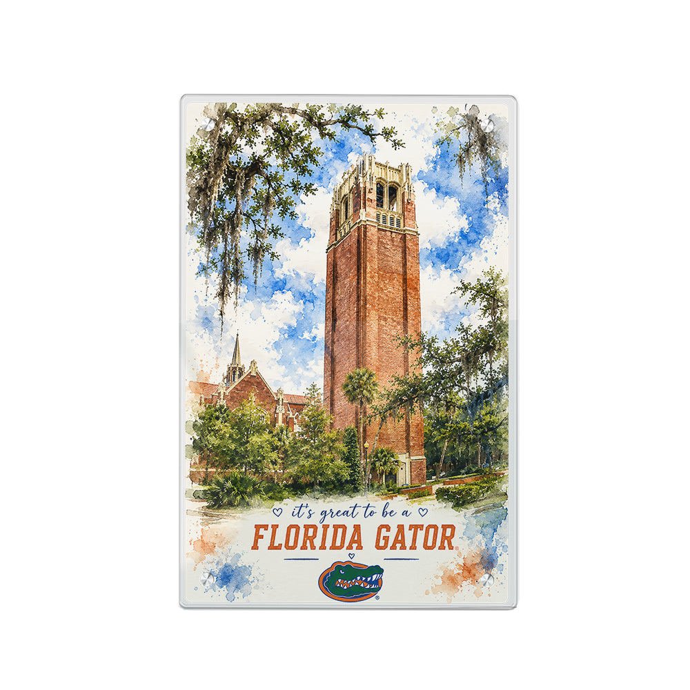 Florida Gators - It's Great to be a Florida Gator Bell Tower - College Wall Art #Acrylic