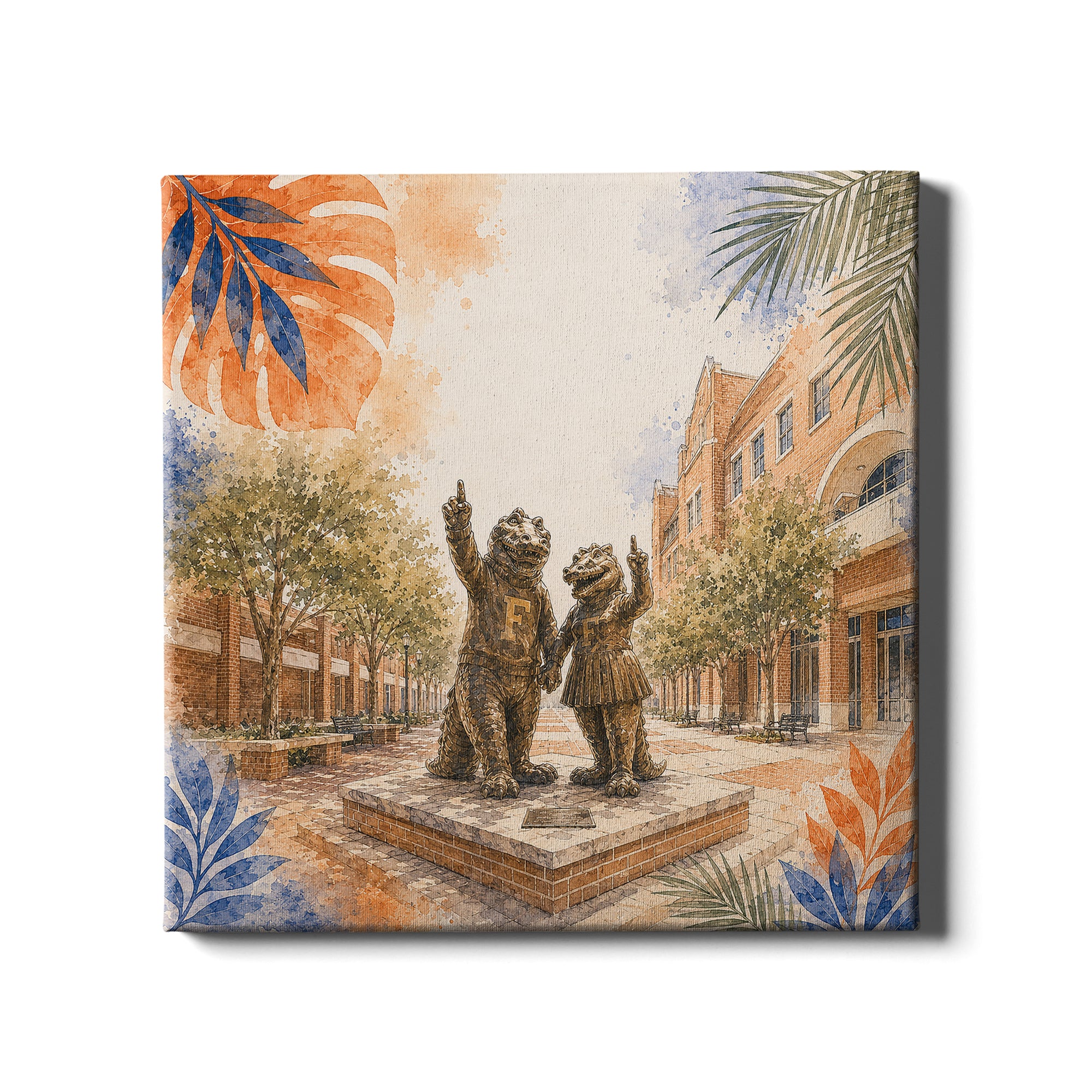 Florida Gators - Campus Mascot Statue - College Wall Art #Canvas