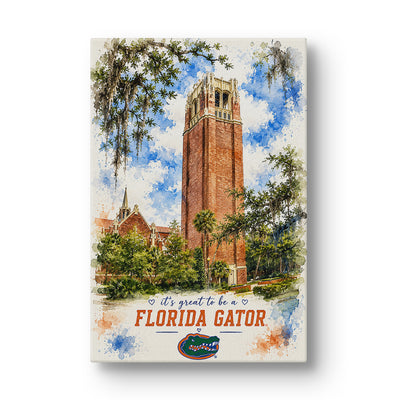 Florida Gators - It's Great to be a Florida Gator Bell Tower - College Wall Art #Canvas