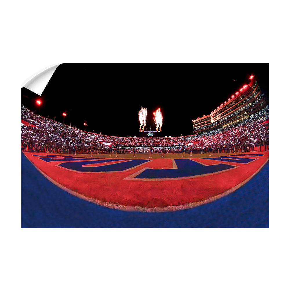 Florida Gators - Won't Back Down from the End Zone - College Wall Art #Wall Decal