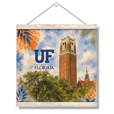 Florida Gators - Tropical Century Tower UF - College Wall Art #Hanging Canvas