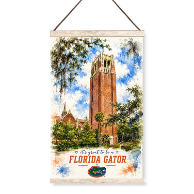 Florida Gators - It's Great to be a Florida Gator Bell Tower - College Wall Art #Hanging Canvas