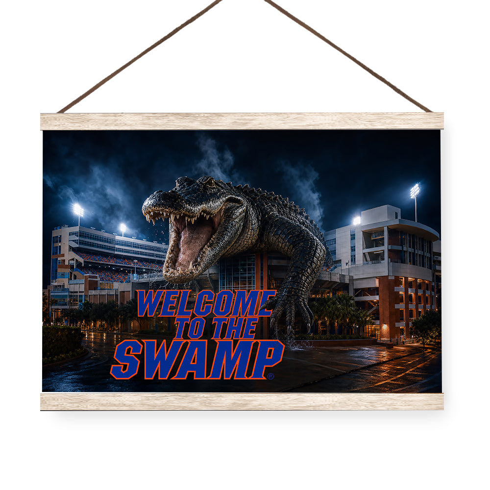 Florida Gators - Welcome to the Swamp - College Wall Art #Hanging Canvas