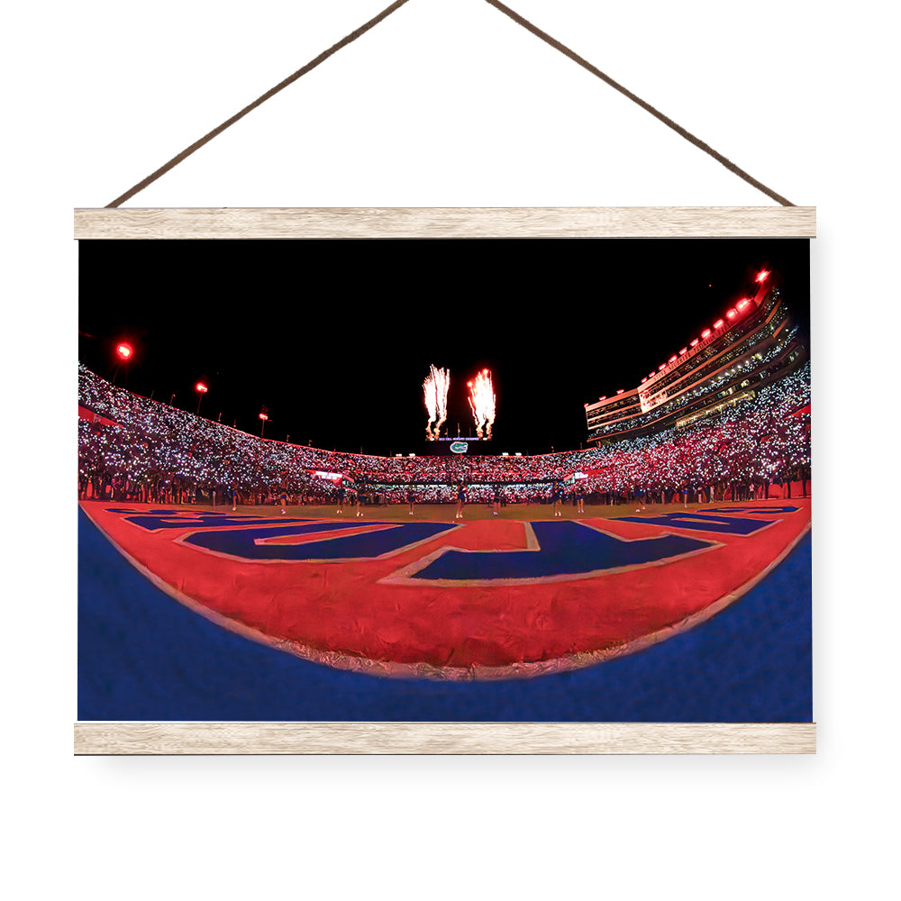 Florida Gators - Won't Back Down from the End Zone - College Wall Art #Hanging Canvas