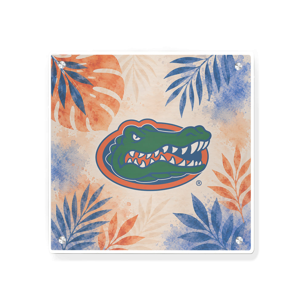 Florida Gators - Tropical Gator - College Wall Art #Metal