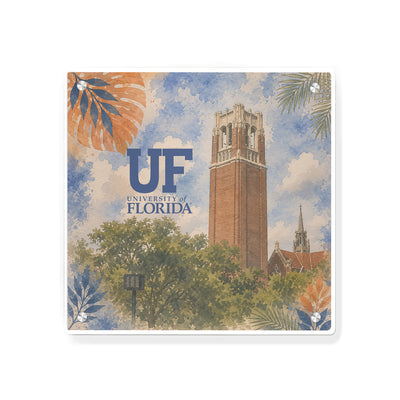 Florida Gators - Tropical Century Tower UF - College Wall Art #Metal