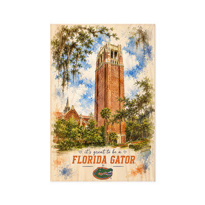 Florida Gators - It's Great to be a Florida Gator Bell Tower - College Wall Art #Wood