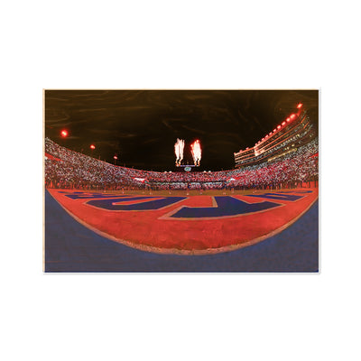 Florida Gators - Won't Back Down from the End Zone - College Wall Art #Wood