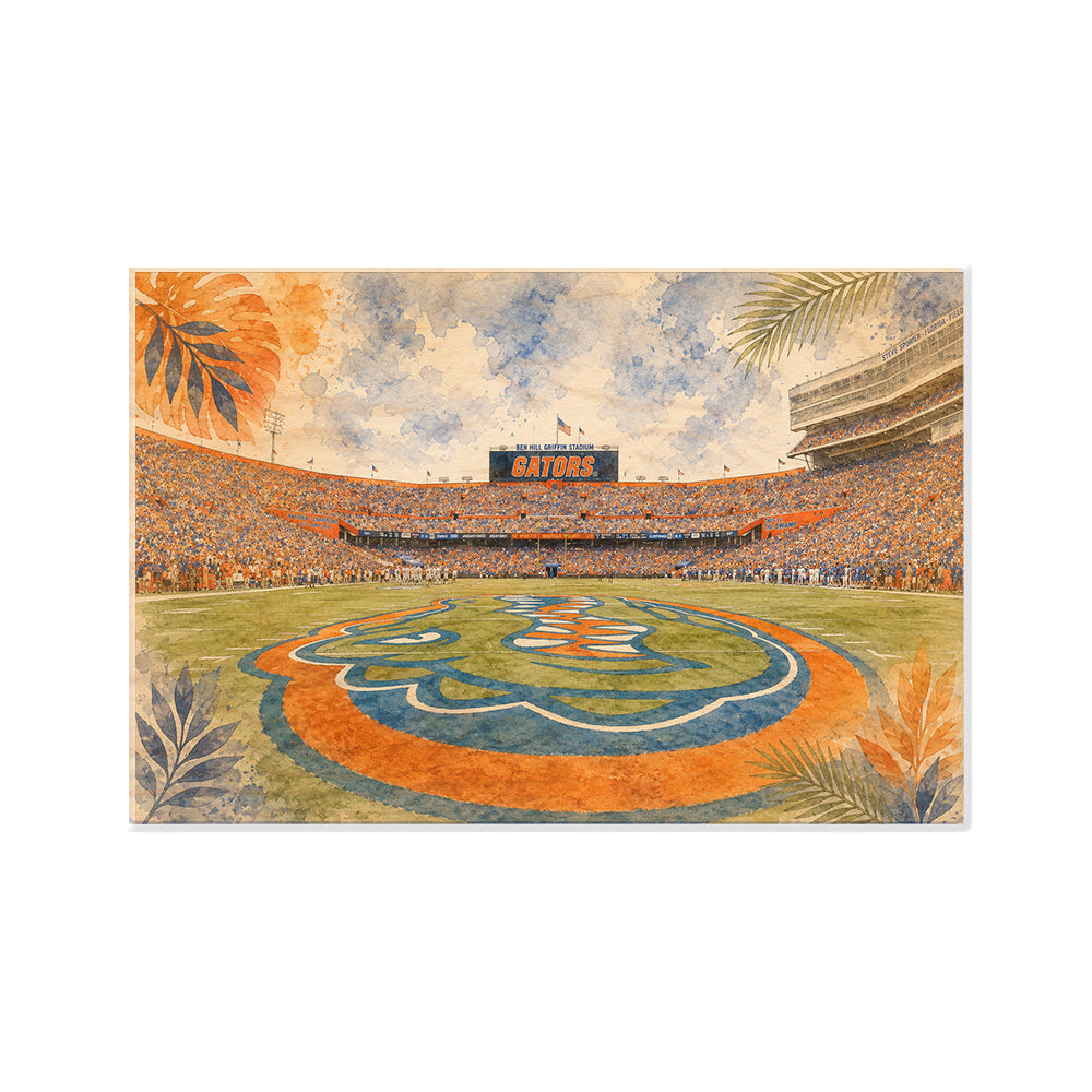 Florida Gators - Gators Game Day at Ben Hill Griffin Stadium - College Wall Art #Wood