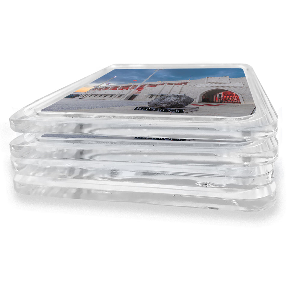 Indiana Hoosiers - Hep's Rock Acrylic Drink Coaster