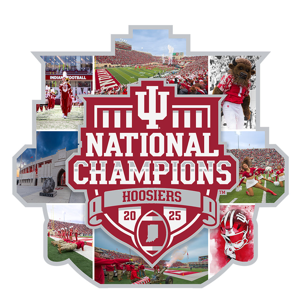 Indiana Hoosiers - Indiana Hoosiers National Championship Dimensional Acrylic Desktop Mini Art