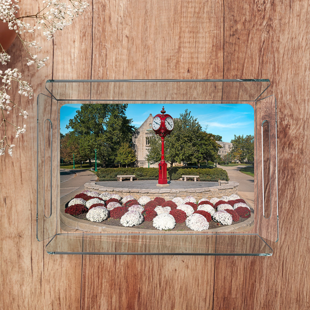 Indiana Hoosiers - IU Clock Decorative Serving Tray