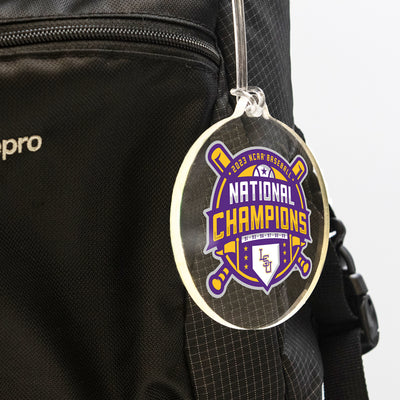LSU Tigers - LSU 2023 NCAA Baseball National Champions Logo Bag Tag & Ornament - College Wall Art #Tag
