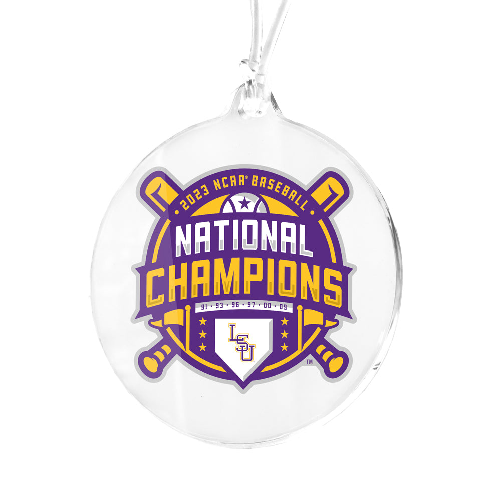 LSU Tigers - LSU 2023 NCAA Baseball National Champions Ornament & Bag Tag