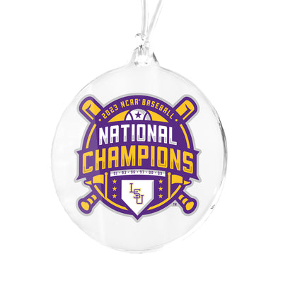 LSU Tigers - LSU 2023 NCAA Baseball National Champions Ornament & Bag Tag