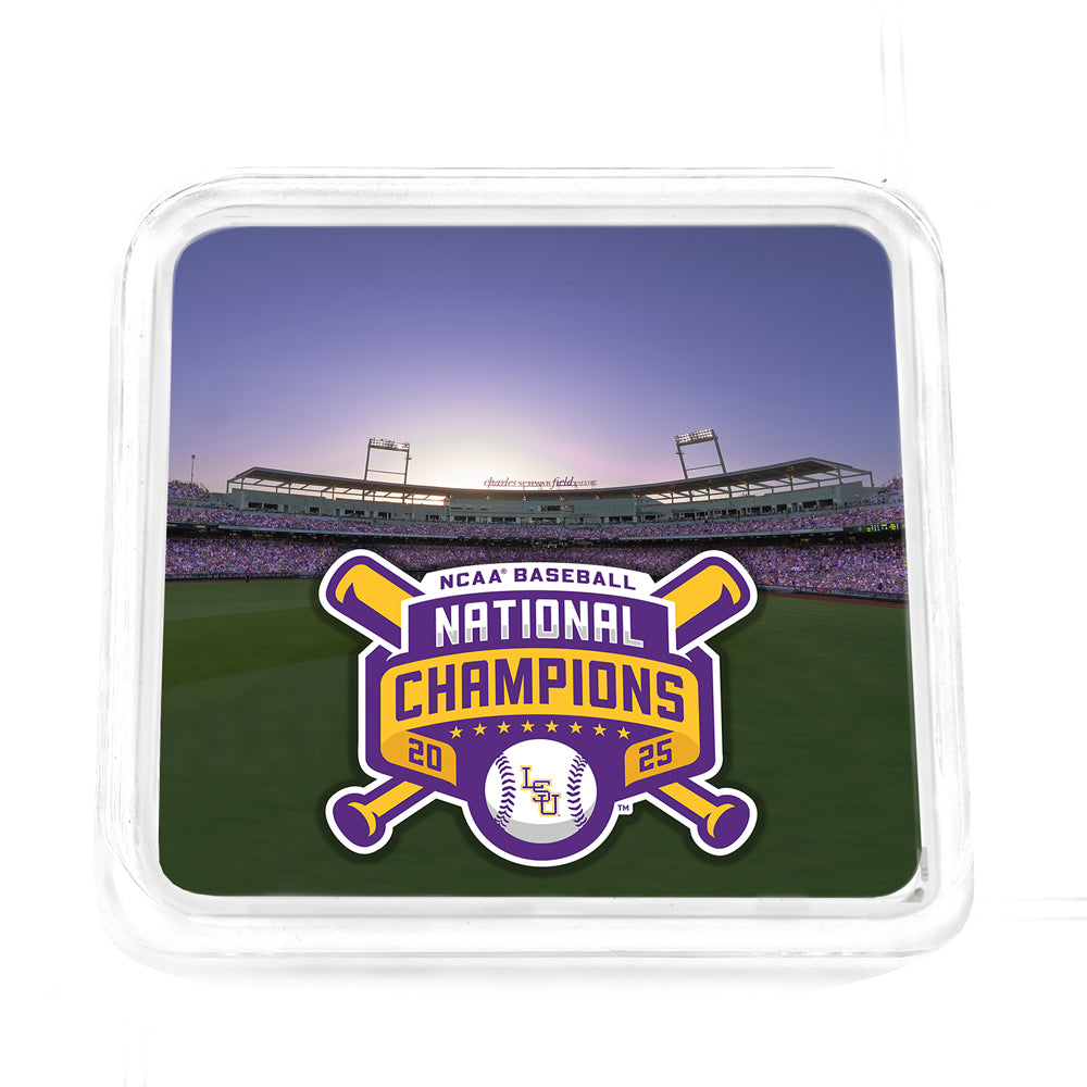 LSU Tigers - 2025 NCAA Baseball National Champions Charles Schwab Field Drink Coaster