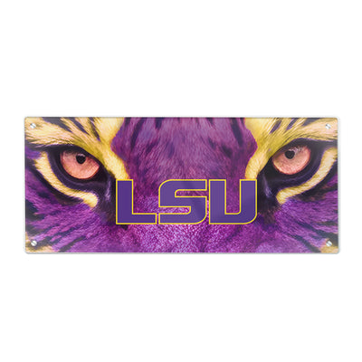 LSU Tigers - Eyes of the Tiger Panoramic - College Wall Art #Acrylic
