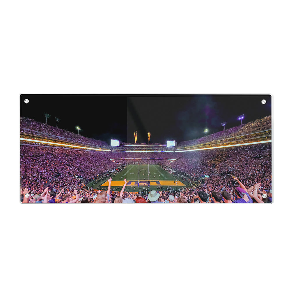LSU Tigers - LSU Score Panoramic - College Wall Art #Acrylic