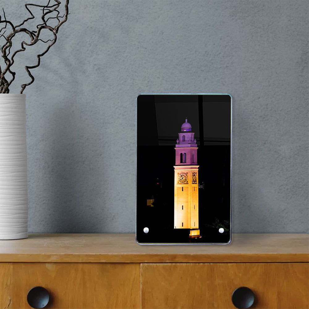 LSU Tigers - Memorial Tower Gametime - College Wall Art #Acrylic Mini