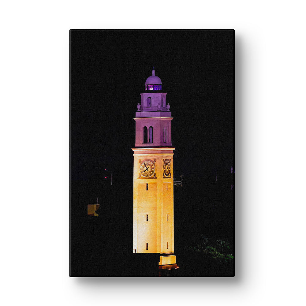 LSU Tigers - Memorial Tower Gametime - College Wall Art #Canvas