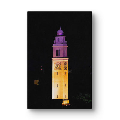 LSU Tigers - Memorial Tower Gametime - College Wall Art #Canvas