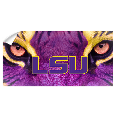 LSU Tigers - Eyes of the Tiger Panoramic - College Wall Art #Wall Decal