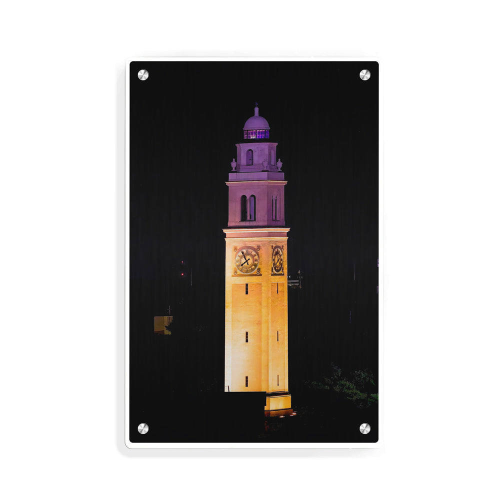 LSU Tigers - Memorial Tower Gametime - College Wall Art #Metal