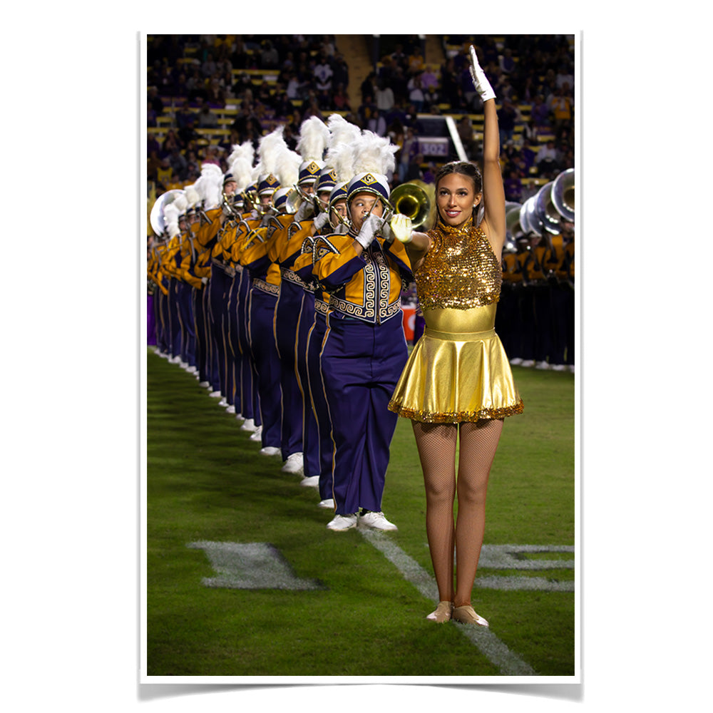 LSU Tigers - LSU Golden Girl - College Wall Art #Poster