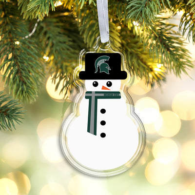 Michigan State Spartans - Michigan State Snowman Ornament