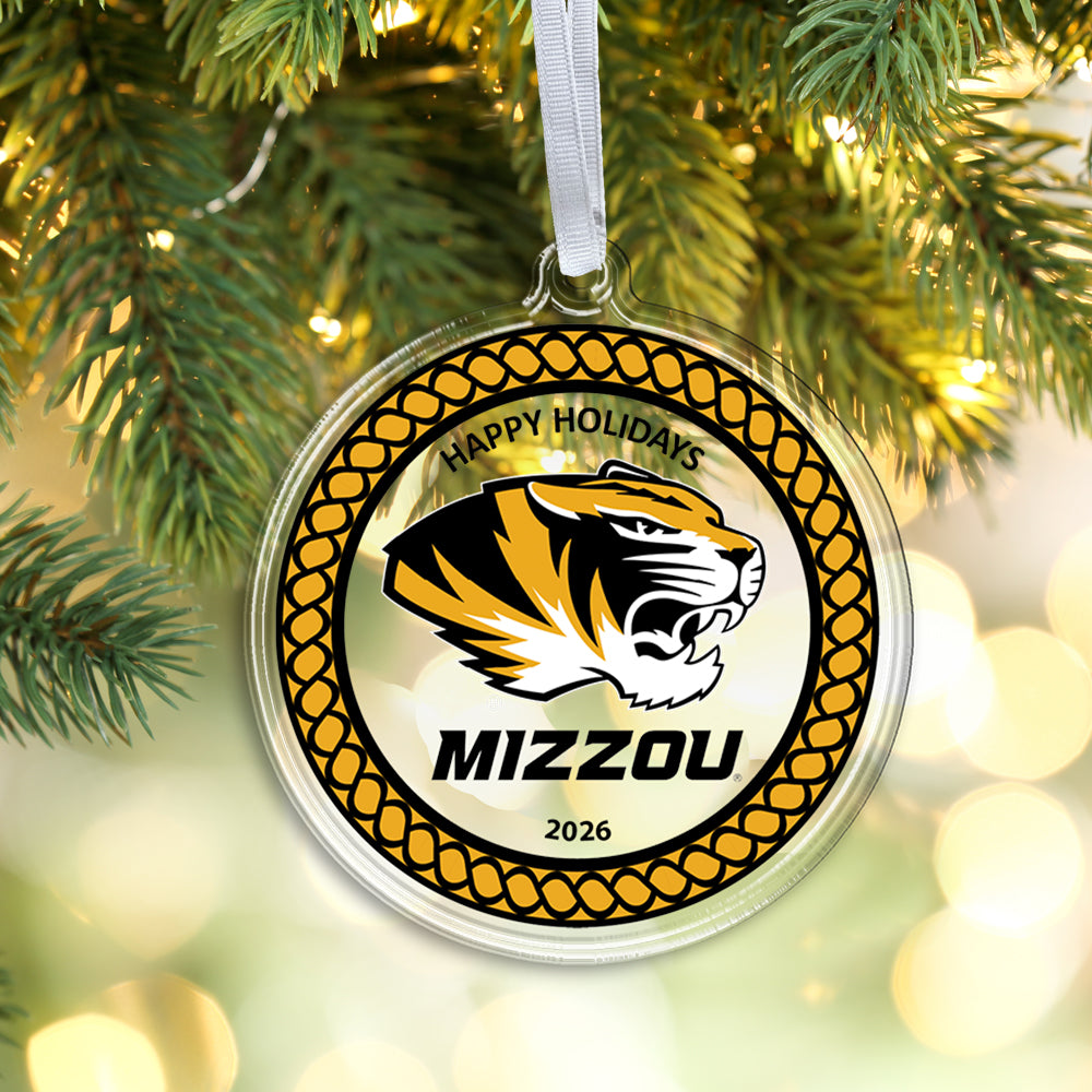 Missouri Tigers -Mizzou Happy Holidays 2026 Ornament