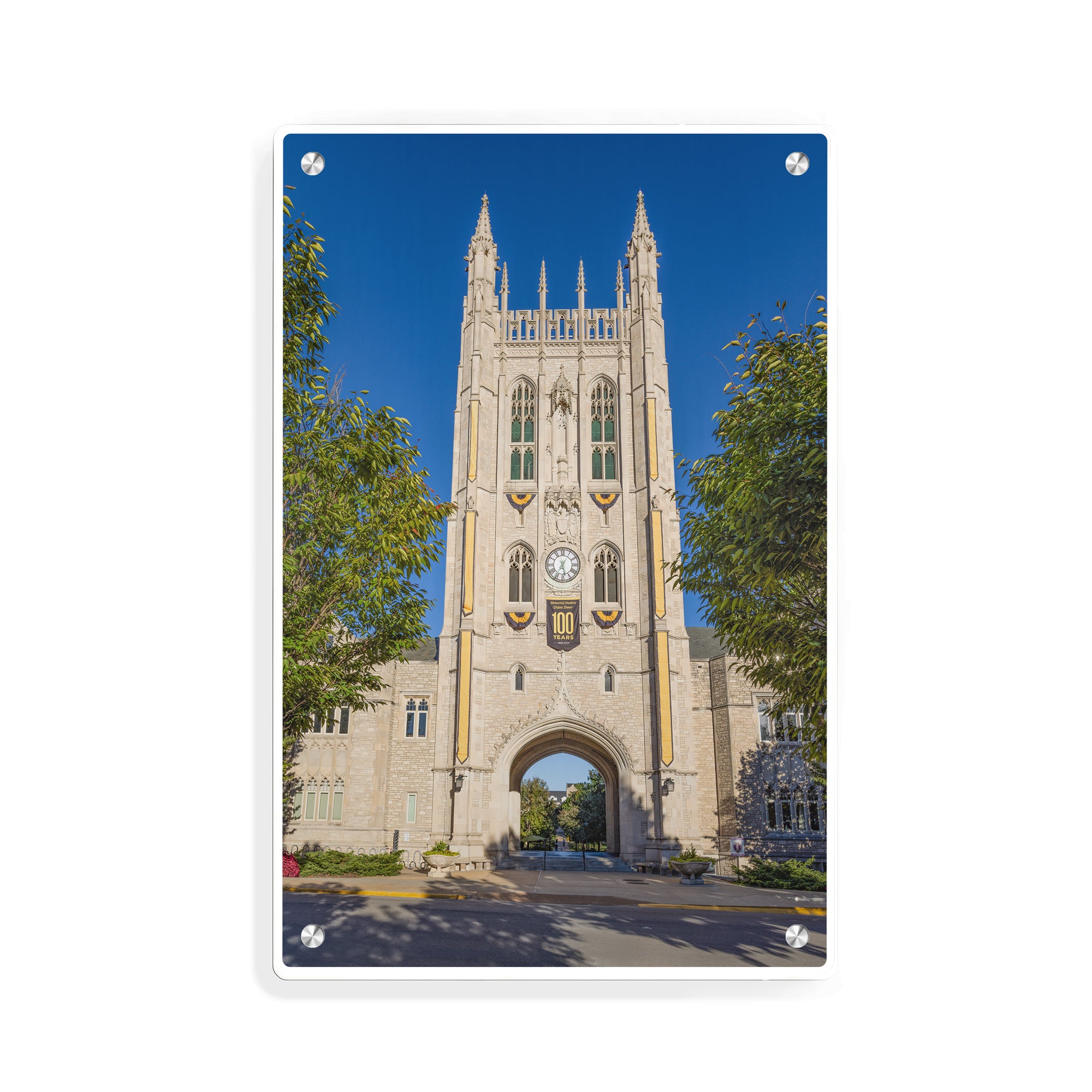Missouri Tigers - Memorial Student Union Tower 100 Years - College Wall Art #Metal