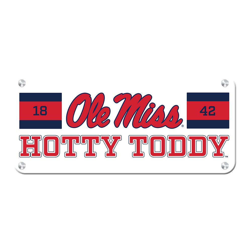 Ole Miss Rebels - Ole Miss Hotty Toddy Panoramic - College Wall Art #Metal