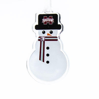 Mississippi State Bulldogs - Snowman Ornament