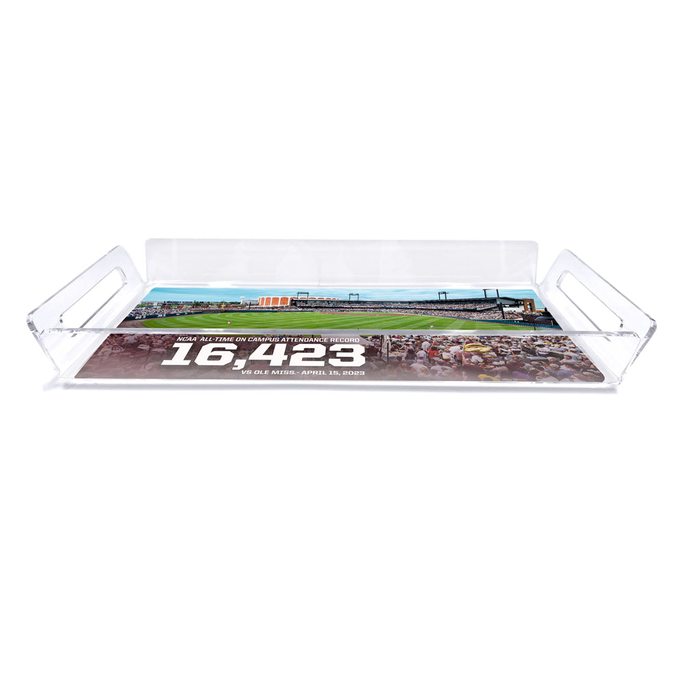 Mississippi State Bulldogs - Record Attendance Mississippi State Decorative Serving Tray