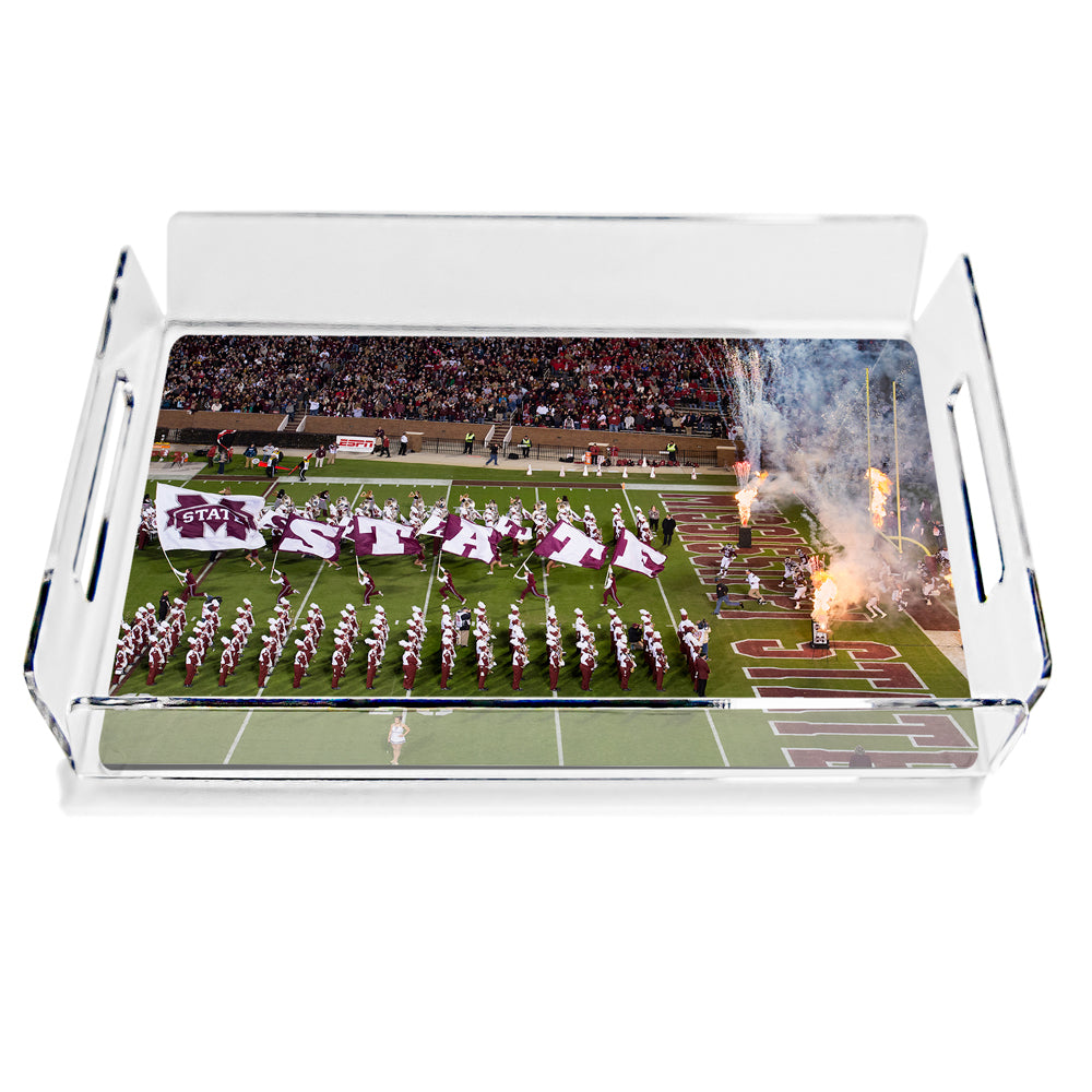 Mississippi State Bulldogs - Enter M State Decorative Serving Tray