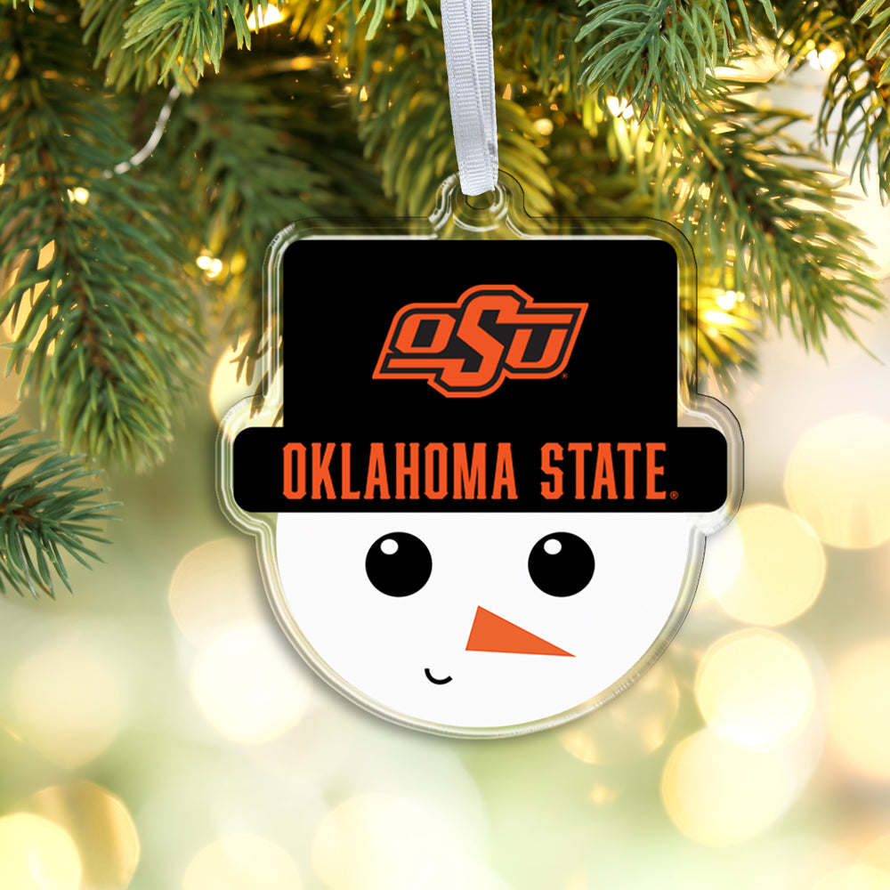 Oklahoma State Cowboys - Oklahoma State Snowman Ornament
