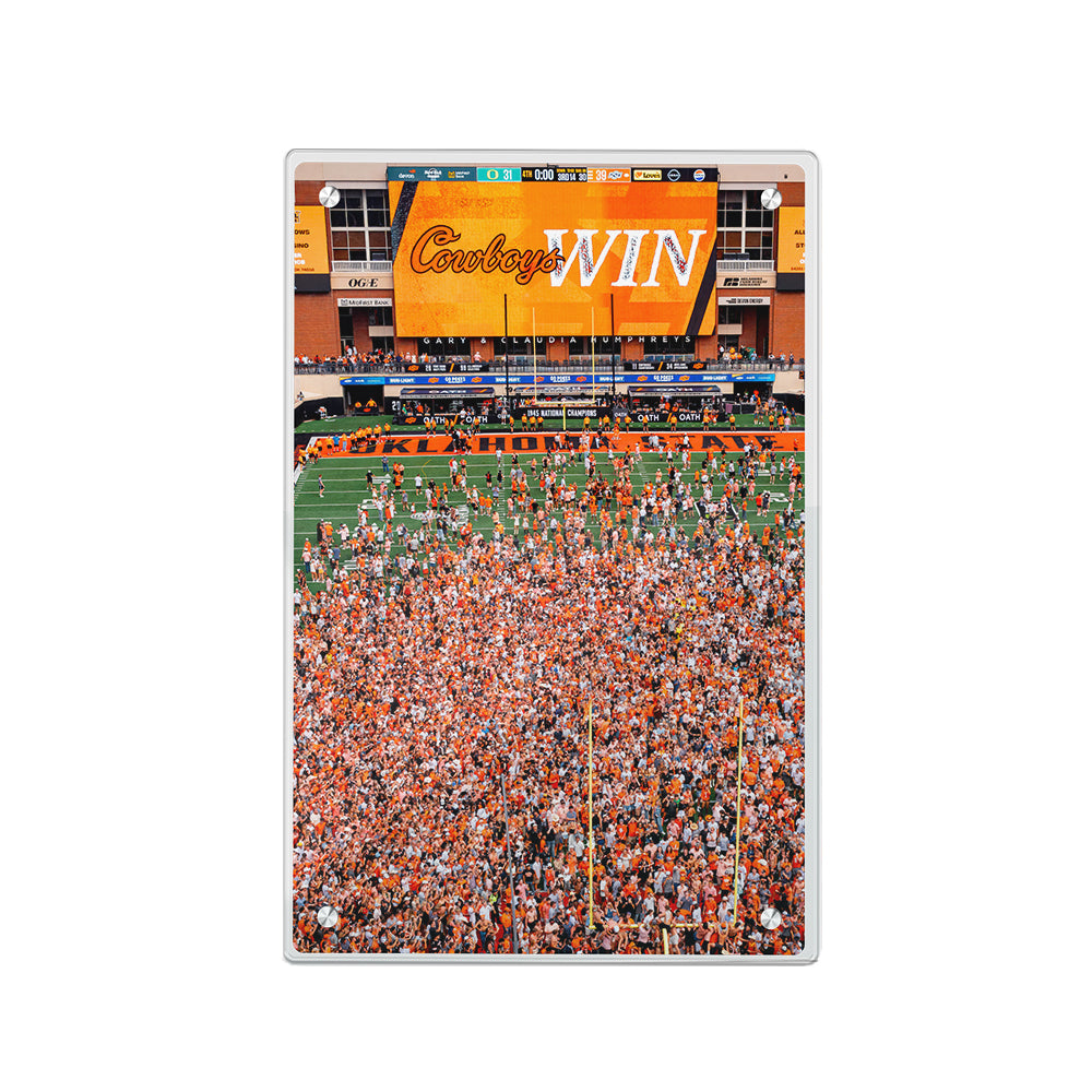 Oklahoma State Cowboys - Oklahoma State Cowboys Win - college wall art #acrylic