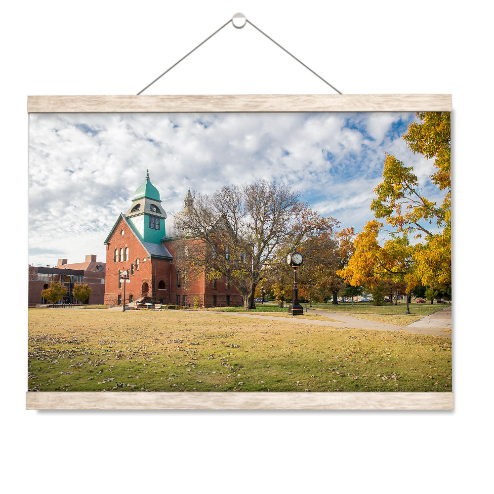 Oklahoma State Cowboys - Autumn Old Central - College Wall Art #Hanging Canvas