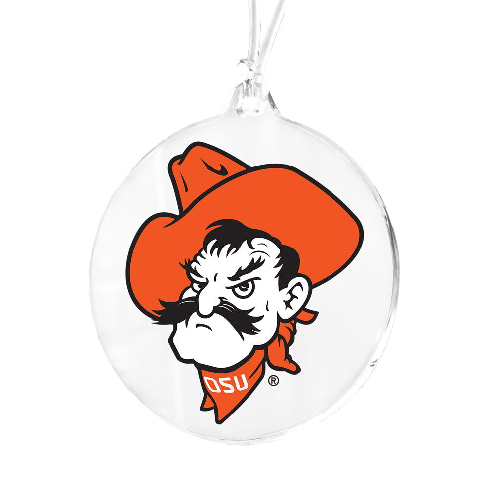 Oklahoma State Cowboys - Pistol Pete Headshot Ornament & Bag Tag