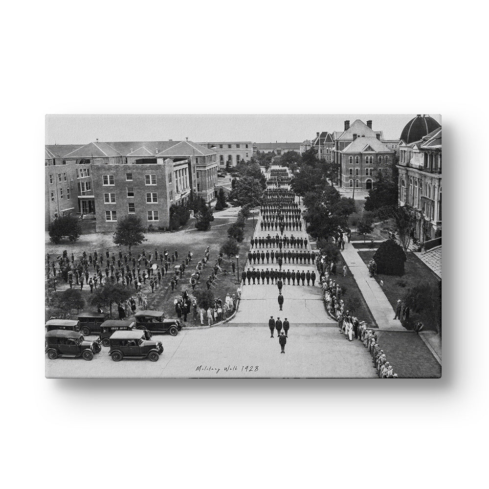 Texas A&M Aggies - Sesquicentennial Vintage A&M Military Walk 1928