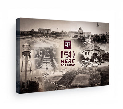 Texas A&M Aggies - Sesquicentennial Texas A&M 150 Here for Good the Past