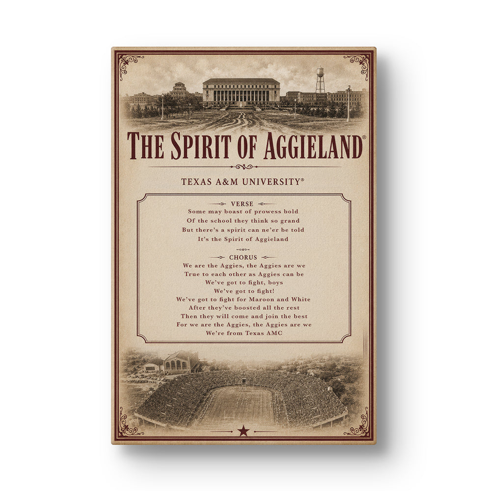 Texas A&M Aggies - Sesquicentennial Vintage The Spirit of Aggieland